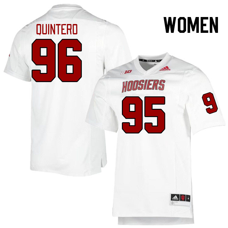 Women #96 Alejandro Quintero Indiana Hoosiers College Football Jerseys Stitched-Retro